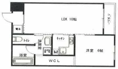 クレグラン南船場【4階】の間取り