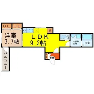 LOTUS(ロータス)【3階】の間取り