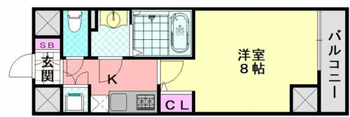 フォレストインサイド鳳【303号室】の間取り