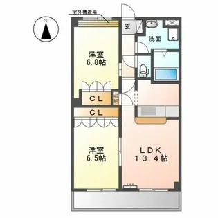 ミルトハウゼ【3階】の間取り