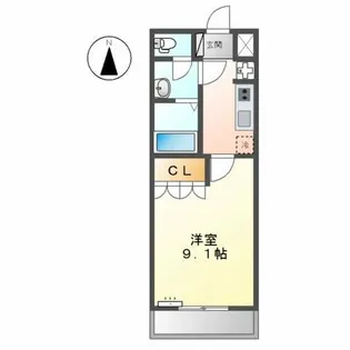 プライムメゾン【1階】の間取り