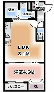 INOVE門真野里North【1階】の間取り