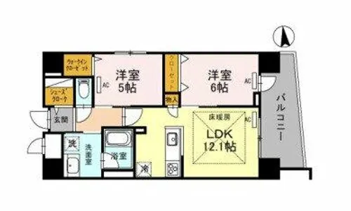 IBC Residence West【7階】の間取り