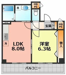 SOCIA LEGEND【3階】の間取り