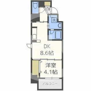 アザレア梅田【3階】の間取り