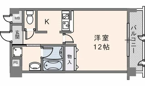 ジュネス花園【6階】の間取り