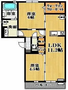 ソレアード大塚【2階】の間取り
