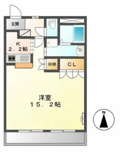 エトワール内張【2階】の間取り