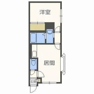 プレステージ札幌【203号室】の間取り