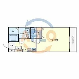 アクアパレスⅦ【2階】の間取り