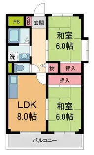 メゾンうねの【301号室】の間取り
