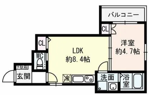 グローリア西昇【3階】の間取り