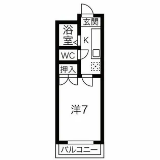 レークハヤⅠ【2階】の間取り