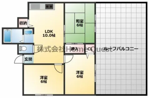 すみれプラザ長堂【3階】の間取り