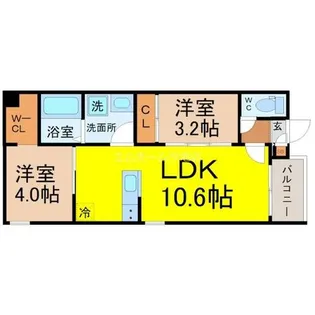 REGALEST名古屋駅前【2階】の間取り