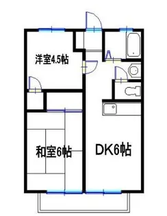 シャトー三木(借上)【1階】の間取り