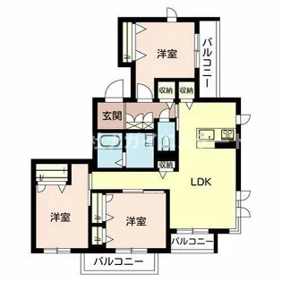 三木市平田(カーサ アトリオSK)【301号室】の間取り