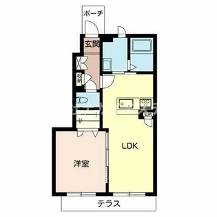 加東市下滝野(フェリーシード桜丘A)【106号室】の間取り