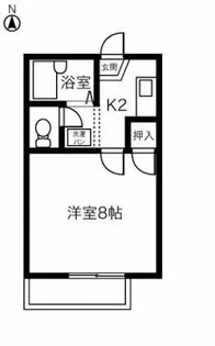 ハイツ岡本Ⅰ【103号室】の間取り
