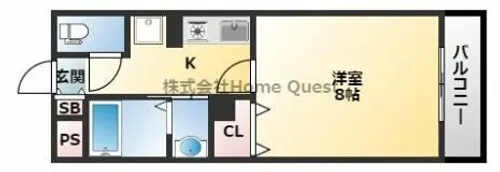 ネモフィラ東大阪【5階】の間取り