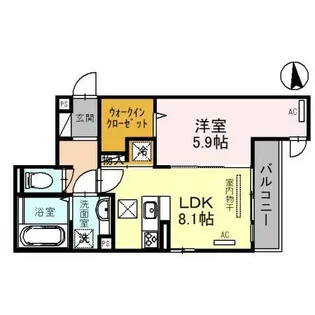 サライ武庫之荘【2階】の間取り