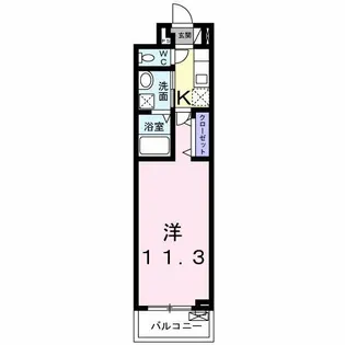 フランメゾンⅡ【3階】の間取り