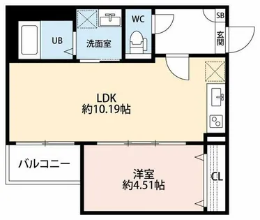 JACK HARISAKI【1階】の間取り
