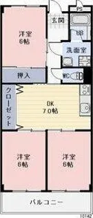 Limpiaかみわだ【3階】の間取り