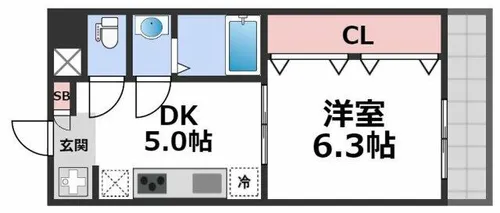 新深江池田マンション【7階】の間取り