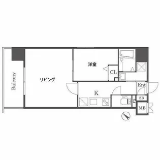 レブリアント天神東【3階】の間取り