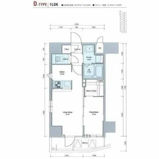 ネストピア西新Ⅱ【6階】の間取り