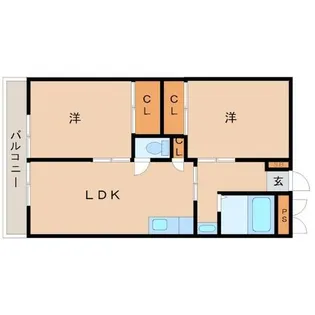 グランツ武庫川【3階】の間取り