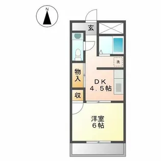 エスポワール名城【302号室】の間取り