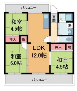 ドリームハイツ清和台【5階】の間取り