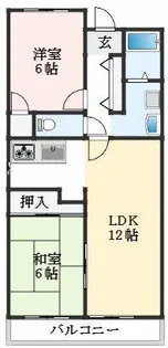 大阪府高石市東羽衣1丁目【マンション】の間取り