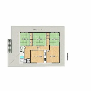 大阪府堺市南区新檜尾台4丁【一戸建】の間取り
