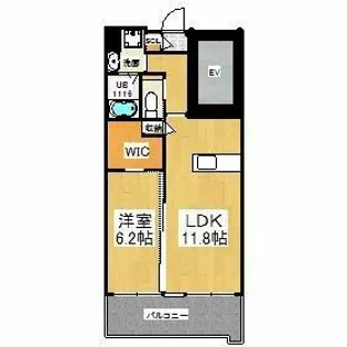 ウイングス八幡駅前【3階】の間取り