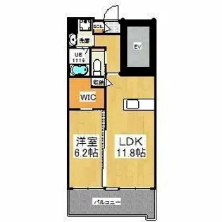 ウイングス八幡駅前【3階】の間取り