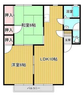 レジデンス野田A【2階】の間取り