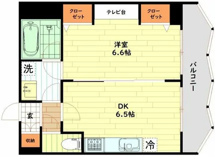ZEUS 20XX【9階】の間取り