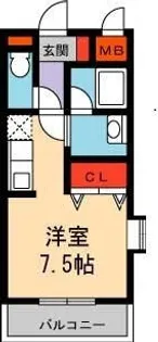 ハウス・ピリカ【101号室】の間取り