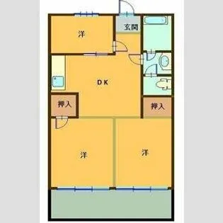 大栄マンション【2階】の間取り