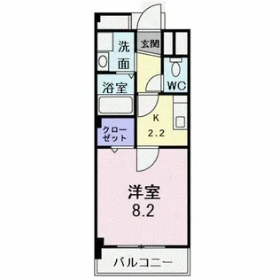 プリンスコート【302号室】の間取り