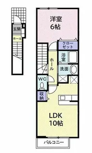 クリスタルブライト【2階】の間取り