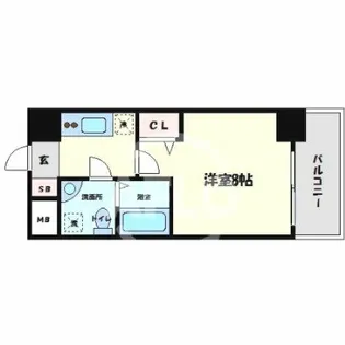 セレニテ北久宝寺【4階】の間取り