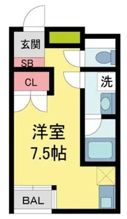 ソリューション甲子園【4階】の間取り