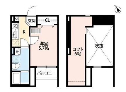 Loft MD【2階】の間取り