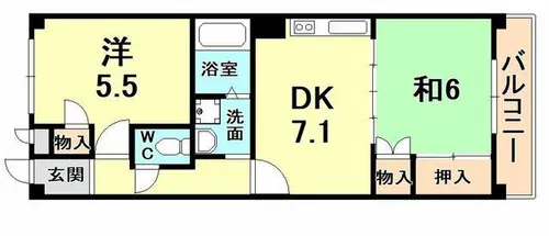 光永コート【2階】の間取り