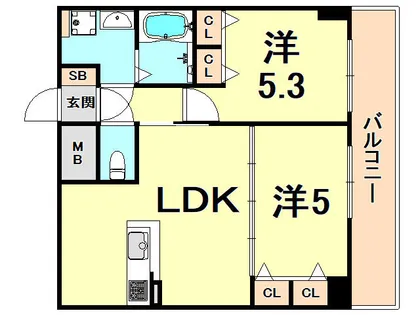 VERDE西宮【4階】の間取り