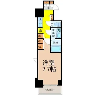 S-RESIDENCE葵Ⅱ【15階】の間取り